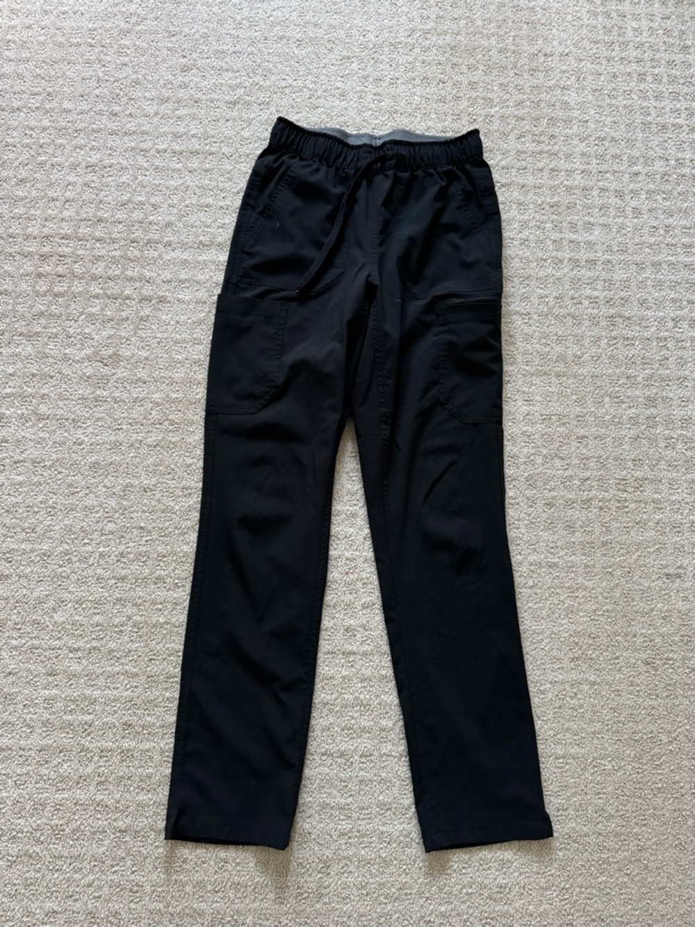 Carhartt women’s black elastic waist pocket detail medical scrubs pants size XS
